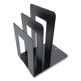 Huron Steel Bookend with Sorter, Contemporary Style, Nonskid Base, 5 x 7 x 8, Black (CTXHASZ0094) Each