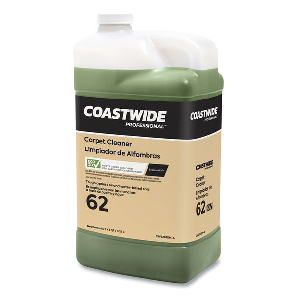 Coastwide Professional™ Carpet Cleaner for ExpressMix Systems, Citrus Scent, 3.25 L Bottle, 2/Carton (CWZ24323028)
