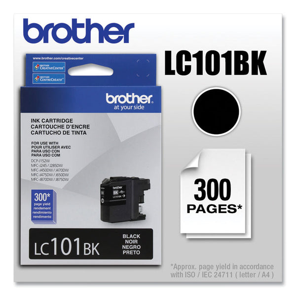 Brother LC101BK Innobella Ink, 300 Page-Yield, Black (BRTLC101BK)