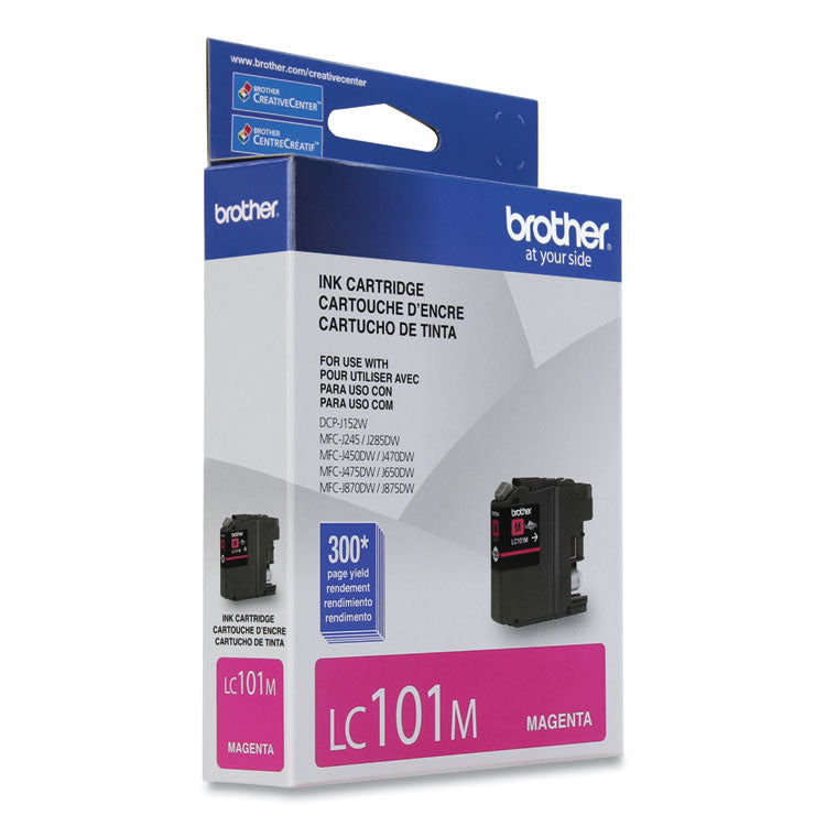 Brother LC101M Innobella Ink, 300 Page-Yield, Magenta (BRTLC101M)