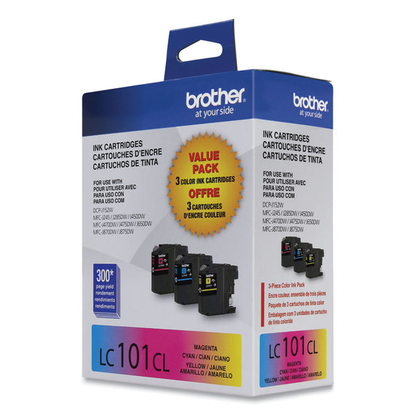 Brother LC1013PKS Innobella Ink, 300 Page-Yield, Cyan/Magenta/Yellow (BRTLC1013PKS)