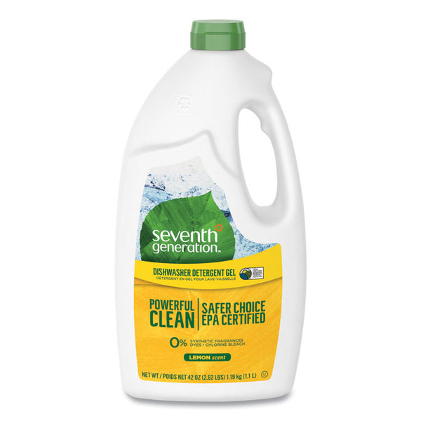 Seventh Generation® Natural Automatic Dishwasher Gel, Lemon, 42 oz Bottle (SEV22171EA)