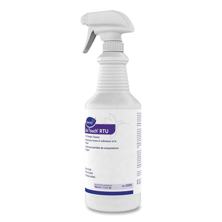 Diversey™ Lite Touch CRT and Plexiglas Cleaner, 32 oz Spray Bottle, 12/Carton (DVO03970)