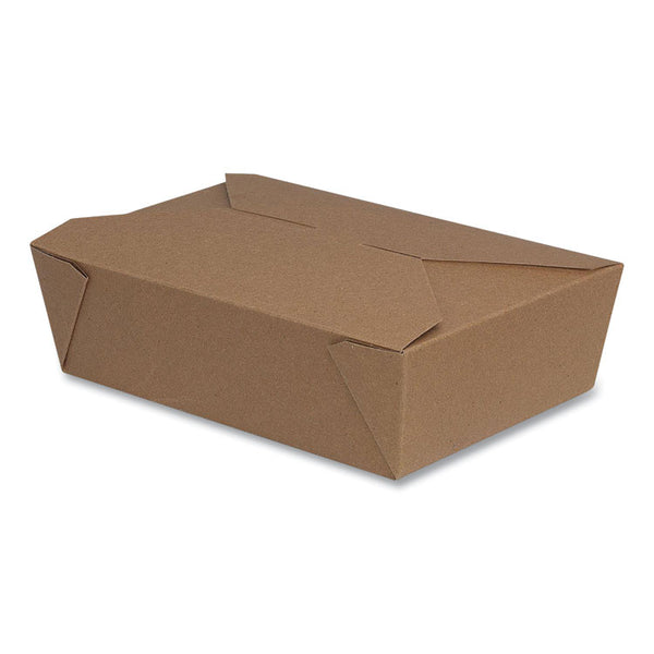 Dixie® Reclosable One-Piece Natural-Paperboard Take-Out Box, 8.5 x 6.25 x 2.5, Brown, Paper, 20/Pack, 4 Packs/Carton (DXE3TOCSC)