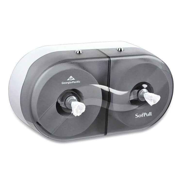 Georgia Pacific® Professional SofPull Twin High-Capacity Center-Pull Dispenser, 20.13 x 7 x 10.75, Smoke (GPC56509) Each