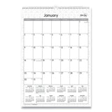 Blue Sky® Enterprise Wall Calendar, Geometric Artwork, 12 x 17, White/Gray Sheets, 12-Month (Jan to Dec): 2026 (BLS117373) Each