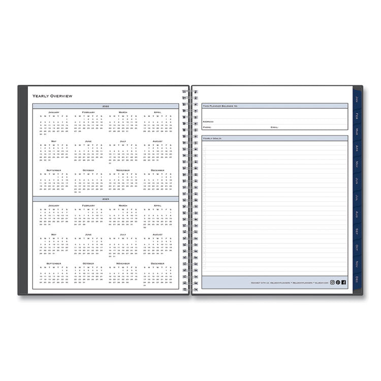 Passages Weekly/Monthly Planner, 11 x 8.5, Charcoal Cover, 12-Month (Jan to Dec): 2025 (BLS100008) Each