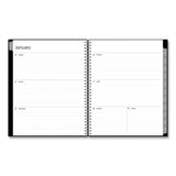 Enterprise Weekly/Monthly Planner, 11 x 8.5, Black Cover, 12-Month (Jan to Dec): 2025 (BLS111288) Each