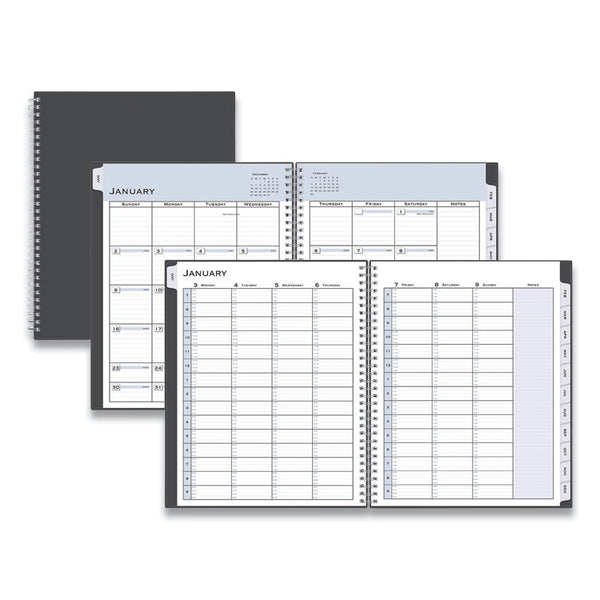 Passages Appointment Planner, 11 x 8.5, Charcoal Cover, 12-Month (Jan to Dec): 2025 (BLS100009) Each