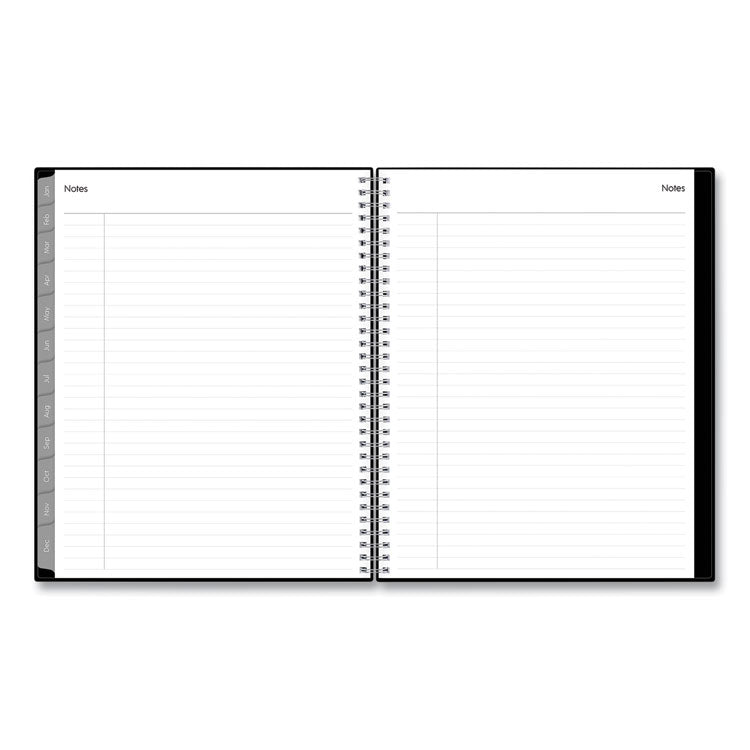 Enterprise Weekly/Monthly Planner, 11 x 8.5, Black Cover, 12-Month (Jan to Dec): 2025 (BLS111288) Each