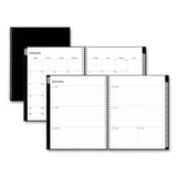 Enterprise Weekly/Monthly Planner, 11 x 8.5, Black Cover, 12-Month (Jan to Dec): 2025 (BLS111288) Each