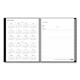 Enterprise Weekly/Monthly Planner, 11 x 8.5, Black Cover, 12-Month (Jan to Dec): 2025 (BLS111288) Each