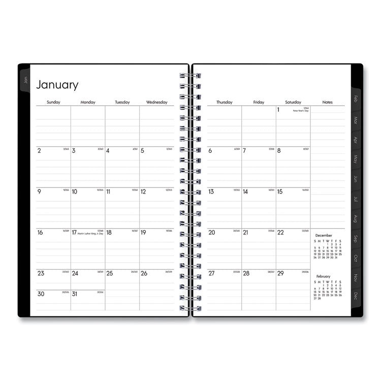 Blue Sky® Enterprise Weekly/Monthly Planner, 8 x 5, Black Cover, 12-Month (Jan to Dec): 2026 (BLS111291) Each