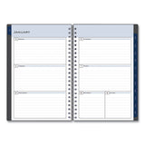 Passages Weekly/Monthly Planner, 8 x 5, Charcoal Cover, 12-Month (Jan to Dec): 2025 (BLS100010) Each