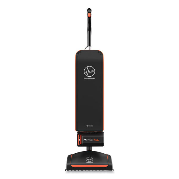 Hoover® Commercial HVRPWR 40V Cordless Upright Vacuum, 13" Cleaning Path, Black/Orange (HVR24414059)
