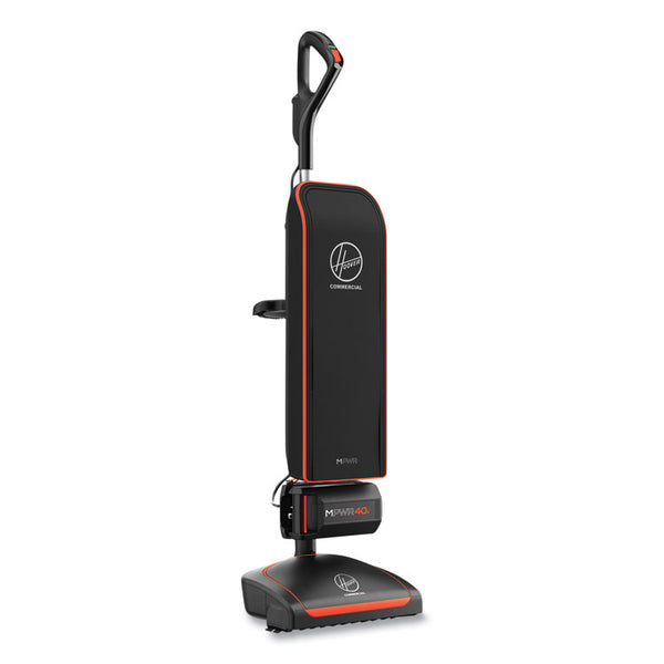 Hoover® Commercial HVRPWR 40V Cordless Upright Vacuum, 13" Cleaning Path, Black/Orange (HVR24414059)