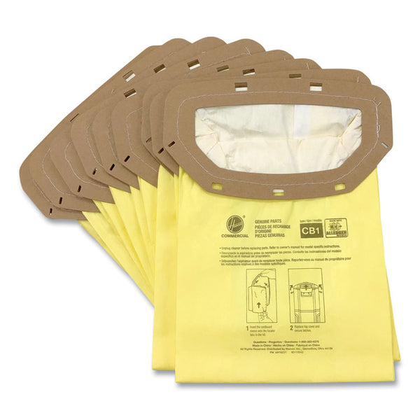 Hoover® Commercial Disposable Open Mouth Vacuum Bags, Allergen CB1, 10/Pack (HVR24414064)