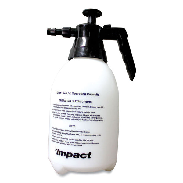 Impact® Pump-Up Sprayer/Foamer, 64 oz, Translucent White/Black (IMP6500) Each