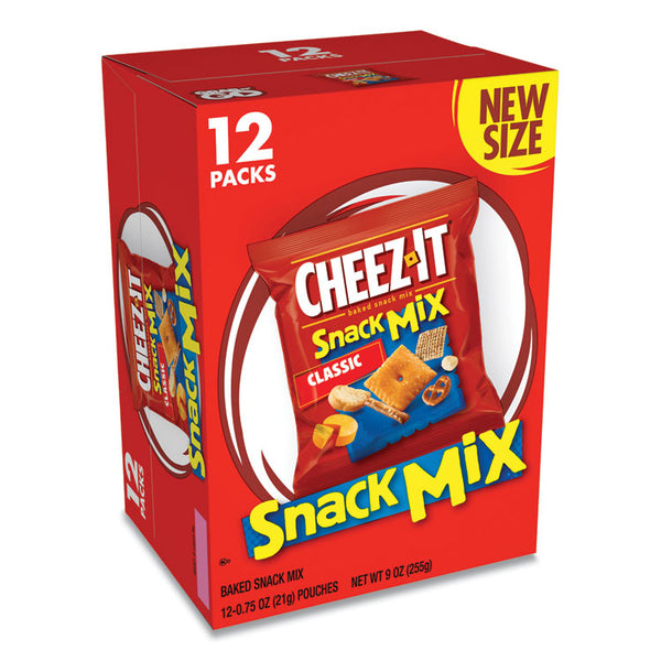 Cheez-It® Snack Mix, Classic Cheese, 0.75 oz Bag, 12/Box (KEB11719)