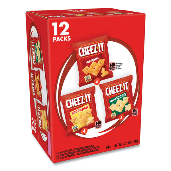 Cheez-It® Baked Snack Crackers Variety Pack, Assorted Flavors, (8) 0.75 oz and (37) 1.5 oz Bags/Box, Ships in 1-3 Business Days (GRR70000122)