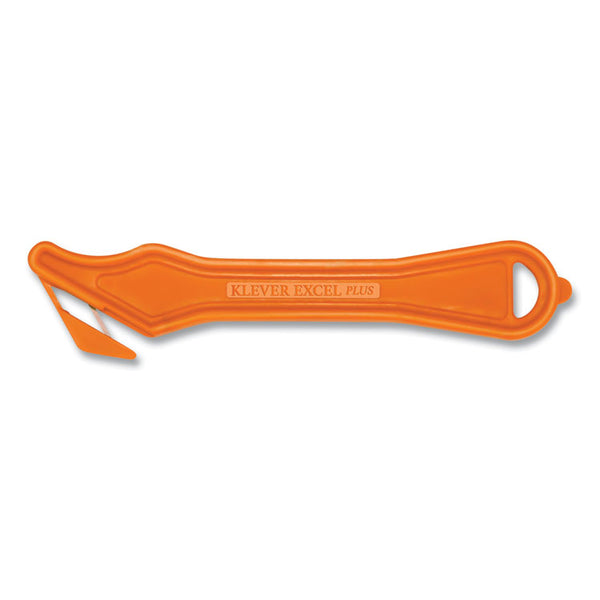 Klever Kutter™ Excel Plus Safety Cutter, 7"  Plastic Handle, Orange, 10/Box (KLVPLS40030G) Box of 10