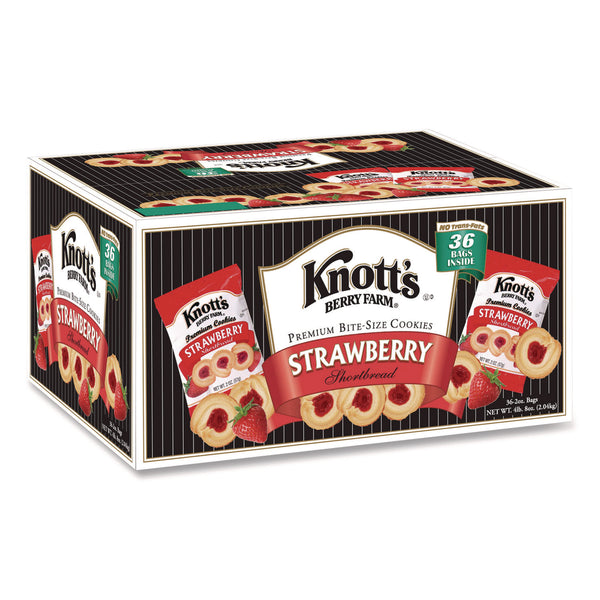 Smucker's Premium Berry Jam Shortbread Cookies, Strawberry, 2 oz, 36/Carton (KNOBIS59637) Each