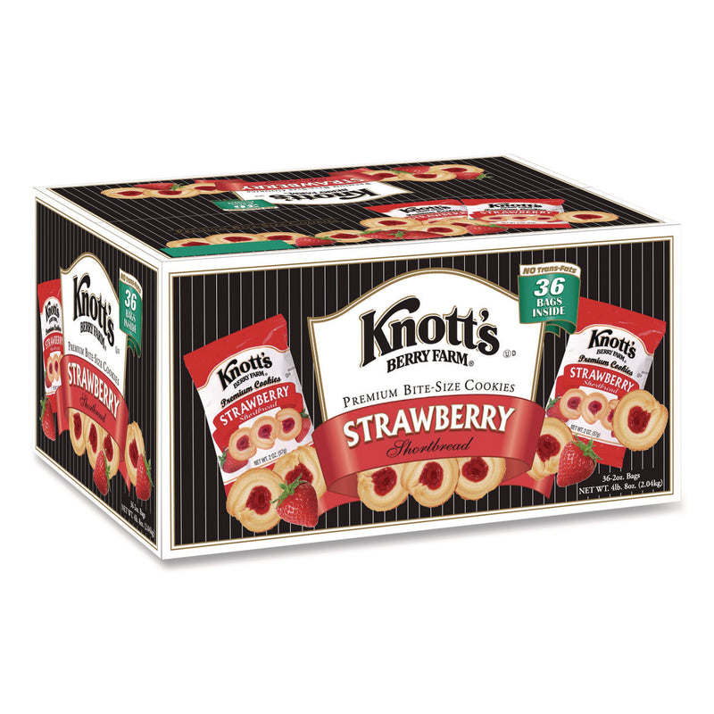 Smucker's Premium Berry Jam Shortbread Cookies, Strawberry, 2 oz, 36/Carton (KNOBIS59637) Each