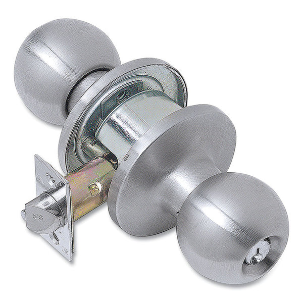 Tell® Light Duty Commercial Storeroom Knob Lockset, Stainless Steel Finish (PFQCL101705) Each