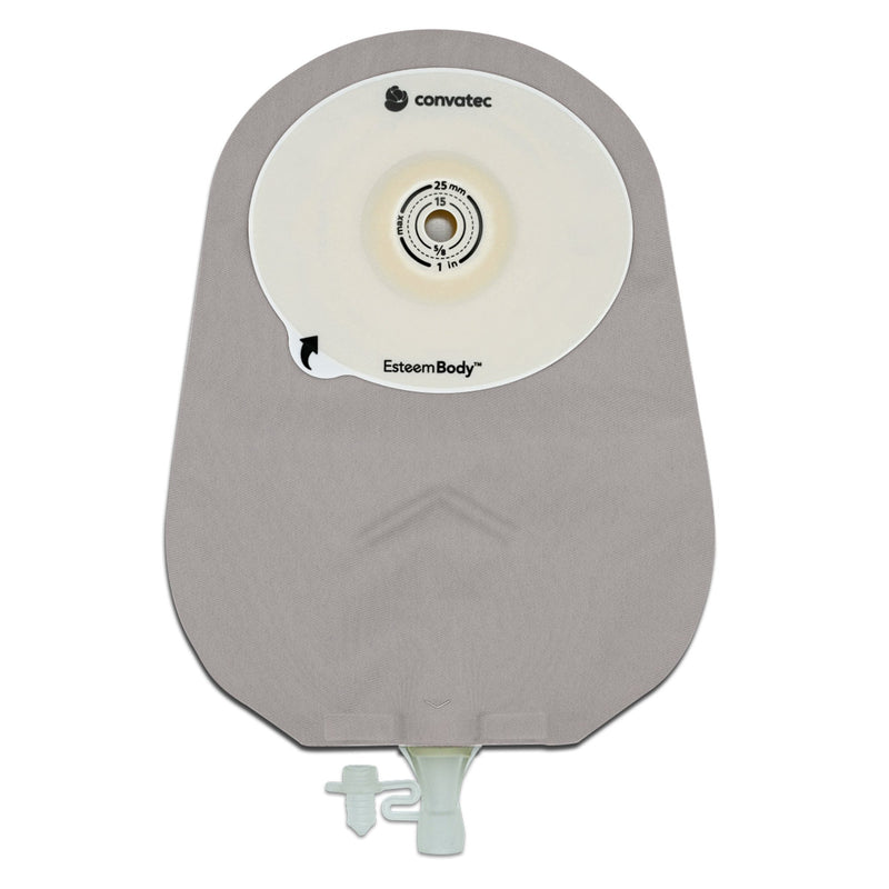 Esteem Body™ Urostomy Pouch One-Piece System 10 Inch Length Deep Convex, Trim To Fit 10 to 35 mm Stoma (1243503_BX) 10/BX