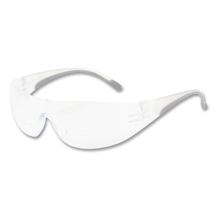 Bouton® Zenon Z12R Rimless Optical Eyewear with 3-Diopter Bifocal Reading-Glass Design, Scratch-Resistant, Clear Lens, Clear Frame (PID250270030) Each