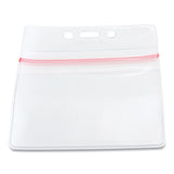 SICURIX® Sealable Cardholder, Horizontal, 3.75 x 2.62, Clear, 50/Pack (SRXBAU47830) Pack of 50