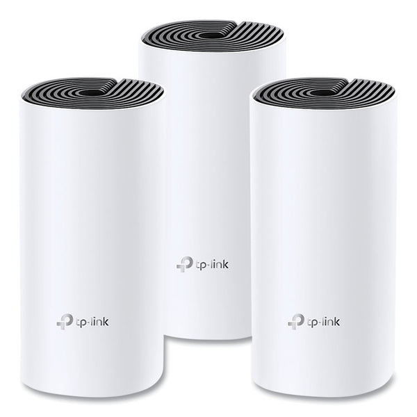TP-Link Deco M4 AC1200 Whole Home Mesh Wi-Fi System, 2 Ports, Dual-Band 2.4 GHz/5 GHz (TPLDECOM43PACK) Each