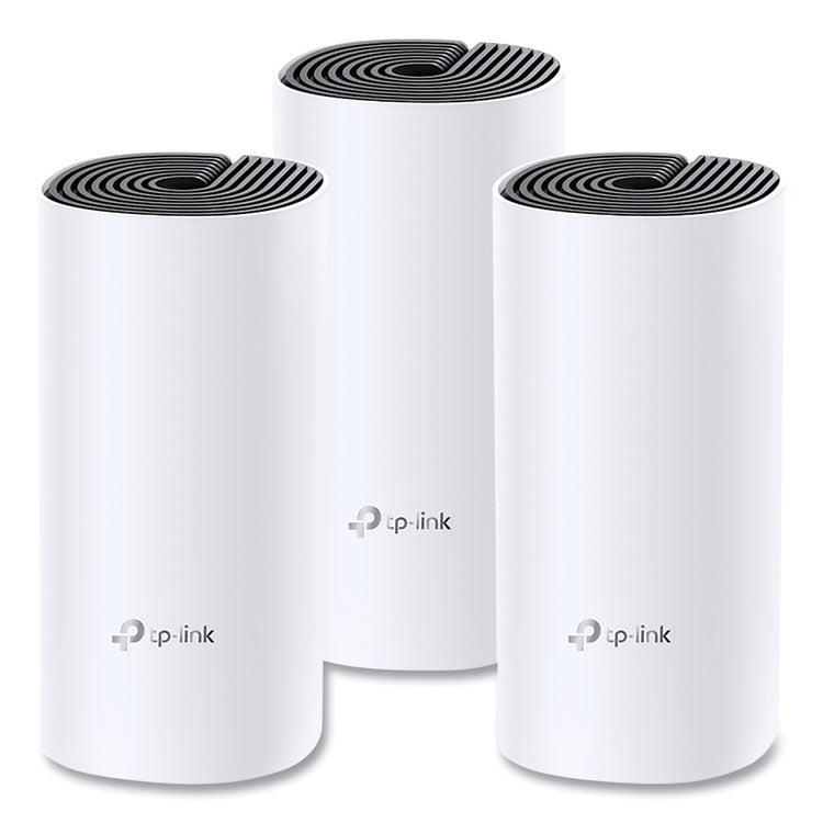 TP-Link Deco M4 AC1200 Whole Home Mesh Wi-Fi System, 2 Ports, Dual-Band 2.4 GHz/5 GHz (TPLDECOM43PACK) Each