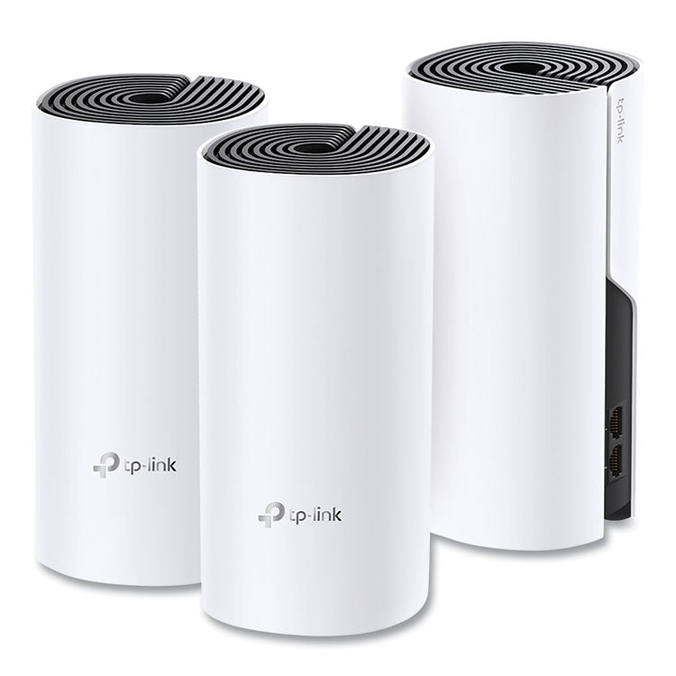 TP-Link Deco M4 AC1200 Whole Home Mesh Wi-Fi System, 2 Ports, Dual-Band 2.4 GHz/5 GHz (TPLDECOM43PACK) Each