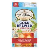 TWININGS® Cold Brew Iced Tea Bags, English Classic, 0.07 oz Tea Bag, 20/Box (TWG51331) Box of 20