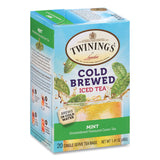 TWININGS® Cold Brew Iced Tea Bags, Mint, 0.07 oz Tea Bag, 20/Box (TWG51335) Box of 20