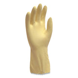 AMBITEX® Pro L6500 Series Flock-Lined Latex Gloves, 12" Long, 15 mil, Small, Yellow, 12 Pairs (TXILSM6500) 1 Dozen