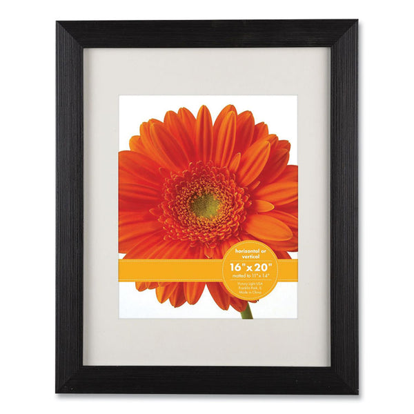 Victory Light Woodtone Poster Frame with Mat, 11 x 14 Insert, Cappuccino (VLU1068275B1620) Each