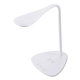 Bostitch® Flexible Wireless Charging LED Desk Lamp, 12.88" High, White (BOSVLED1816BOS)