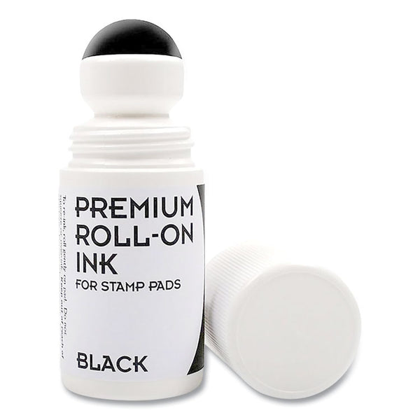 COSCO Premium Roll-On Ink, 2 oz, Black (COS030259)