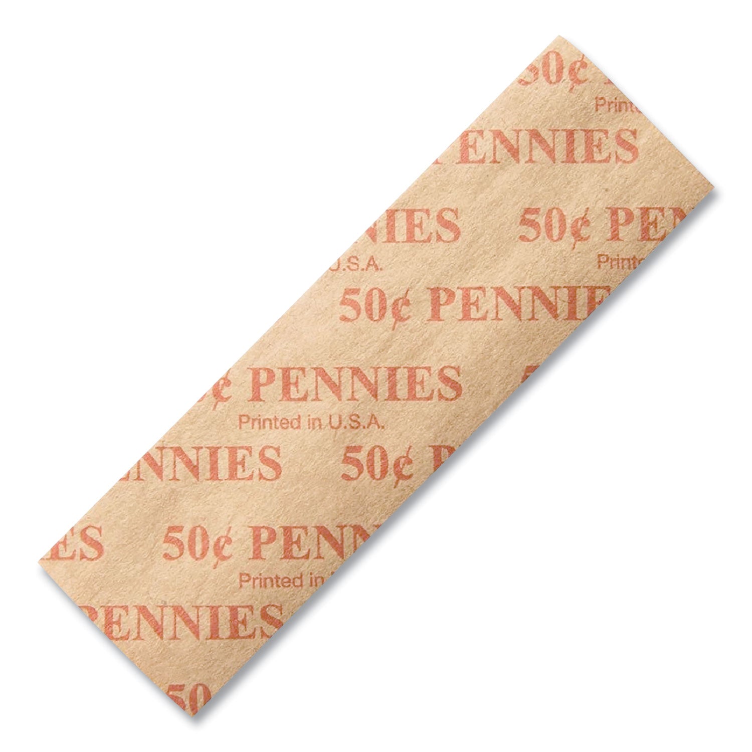 Dunbar Security Products Flat Coin Wrappers, Pennies, Red, 1,000/Box ...