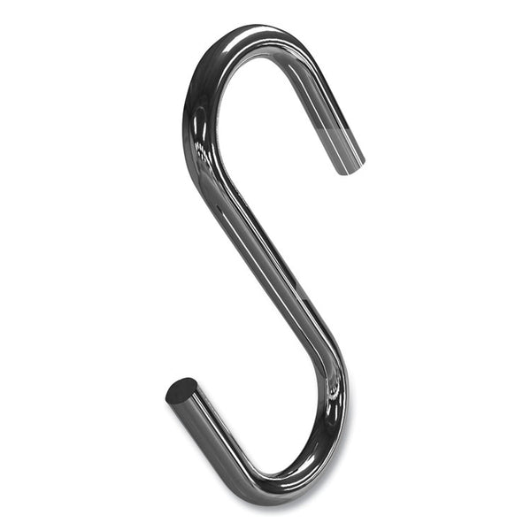 deflecto® S Hooks, Metal, Silver, 50/Pack (DEF20013)