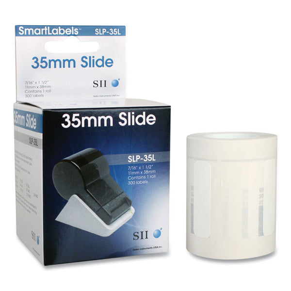 Seiko SLP-35L Self-Adhesive Small Multipurpose Labels, 0.43" x 1.5", White, 300 Labels/Roll (SKPSLP35L) 1 Roll