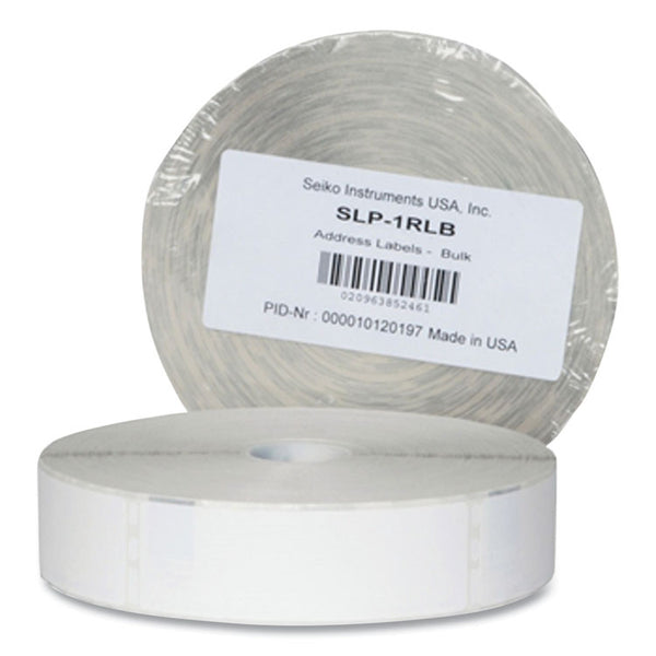 Seiko SLP-1RLB Bulk Address Labels, Requires SLP-TRAY650, 1.12" x 3.5", White, 1,000 Labels/Roll (SKPSLP1RLB) 1 Roll