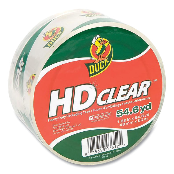 ShurTech Brands LLC Heavy-Duty Carton Packaging Tape, 3" Core, 1.88" x 54.6 yds, Clear (DUCSC55CLEAR) 1 RL