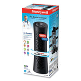 Honeywell True HEPA Three Level Clean Air Filter Tower Allergen Remover, 170 sq ft Room Capacity, Black (HWLHPA030) Each