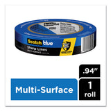 ScotchBlue™ Sharp Lines Multi-Surface Painter's Tape, 3" Core, 0.94" x 60 yds, Blue (MMM70006578119) 1 Roll