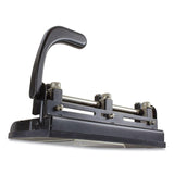 Officemate 32-Sheet Heavy-Duty Two-Three-Hole Punch with Lever Handle, 9/32" Holes, Black (OIC90078) Each