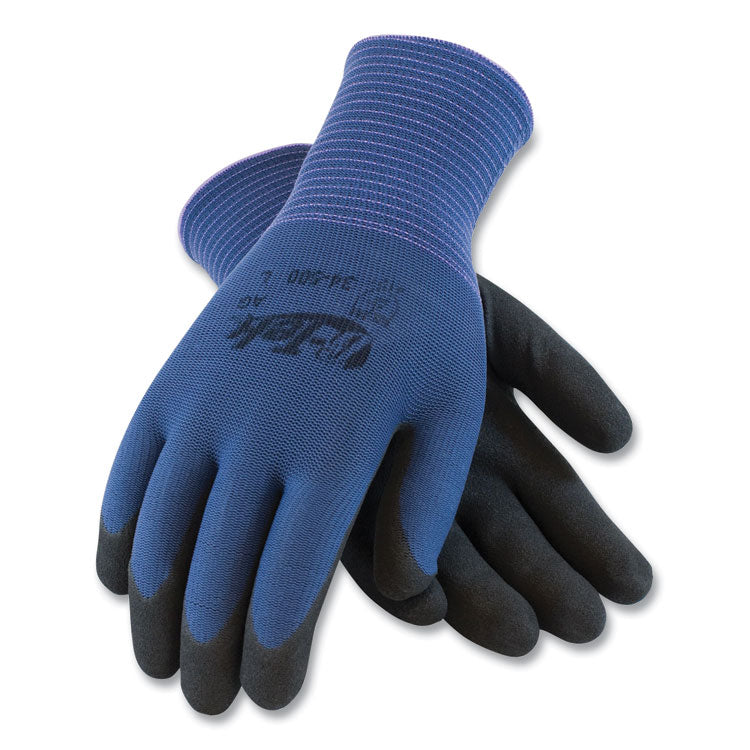 G-Tek® GP Nitrile-Coated Nylon Gloves, X-Large, Blue/Black, 12 Pairs (PID34500XL) 1 Dozen