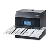 Pyramid Technologies 3700 Heavy-Duty Time Clock and Document Stamp, LCD Display, Black (PTI3700) Each